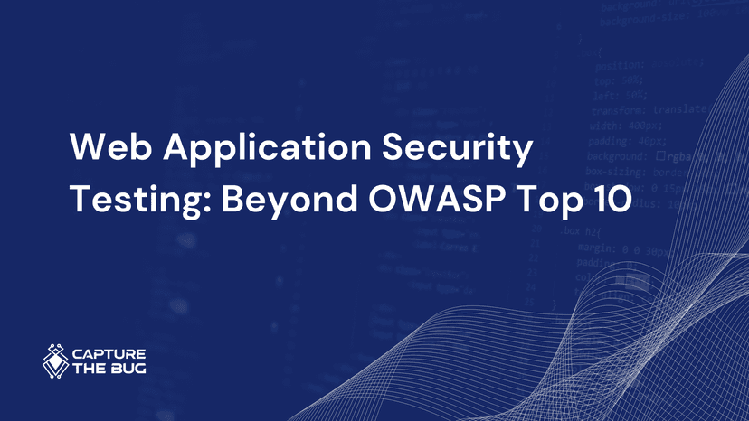 Web Application Security Testing: Beyond OWASP Top 10