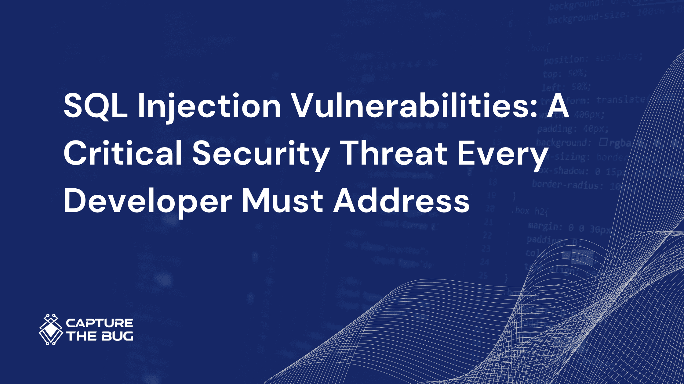 SQL Injection vulnerabilities concept