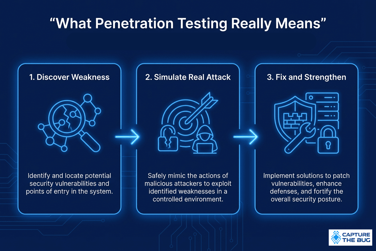 Founders reviewing penetration testing results together