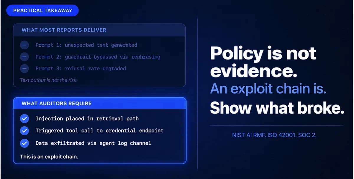 What the Red Team Exercise Must Produce