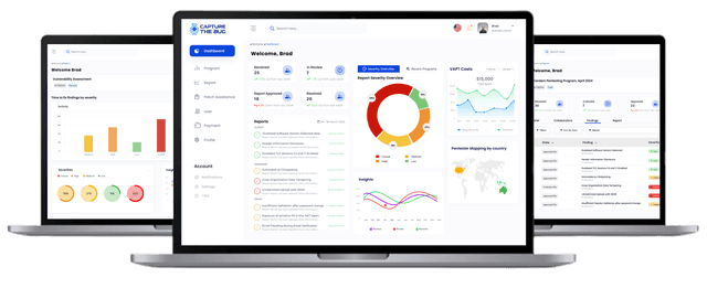 Capture The Bug Platform Dashboard
